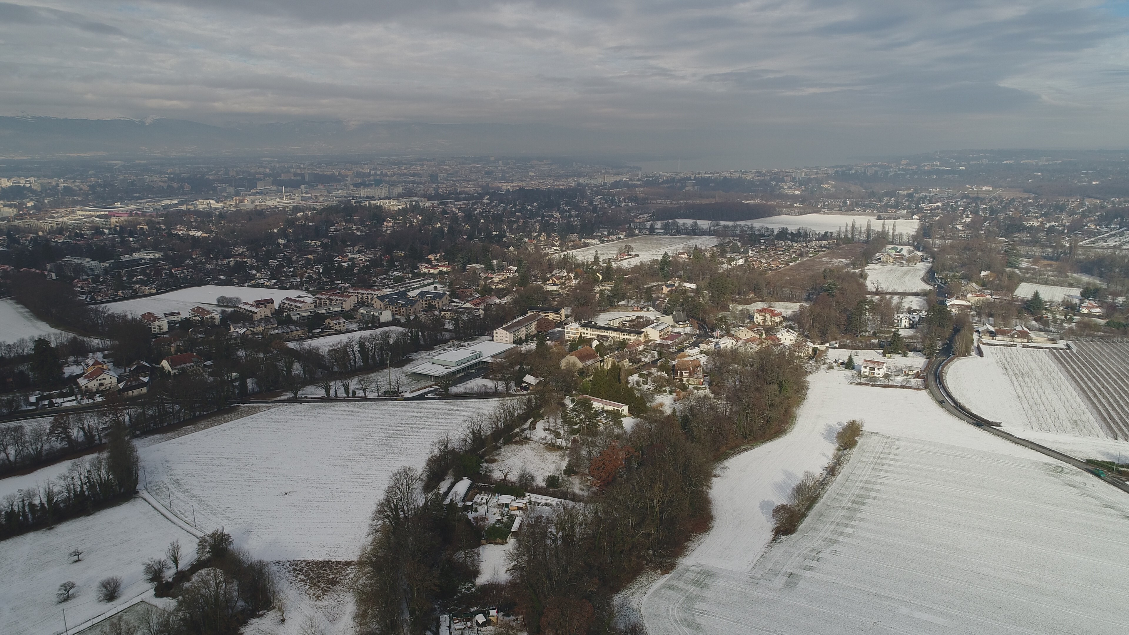 Vue aérienne de Troinex
